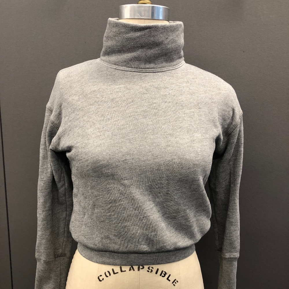 Madewell Cropped Mock Neck Sweatshirt